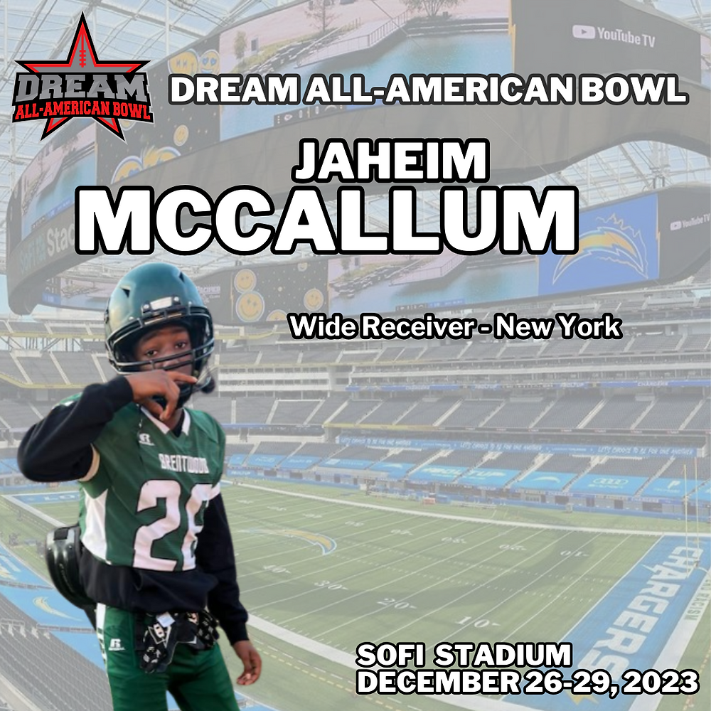 Introducing 2024 Dream AllAmerican Wide Receiver, Jaheim Mccallum