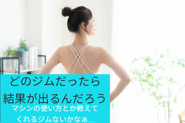 どのジムだったら結果が出るんだろう
マシンの使い方とか教えてくれるジムはないかなぁ…