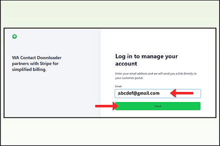 Step 2: Enter your registered email ID
