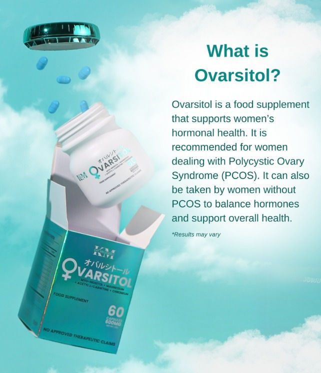 Thumbnail: KM Ovarsitol 600mg (Myo-Inositol, Magnesium, Acetyl L-Carnitine, Chromium) 60 ca