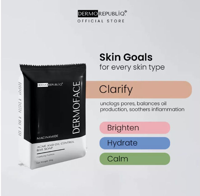 Thumbnail: Dermorepubliq Niacinamide Clarifying Face Bar Soap 135 g