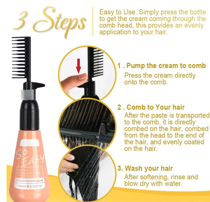 Thumbnail: AUGEAS Straightening hair cream gentle Anti-hair damage Moisturizing