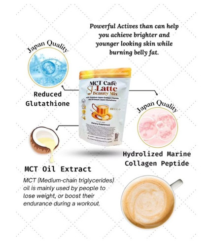 NEW! SLIMFAIR COFFEE LATTE WITH JAPAN COLLAGEN AND GLUTATHIONE (1 PACK - 10  SACH