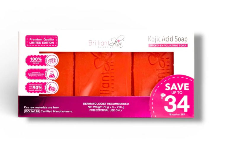 Brilliant Skin - Kojic Acid Soap 70gx3 ( 3 pc / box )