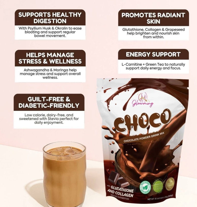 Thumbnail: Glowming Shape Choco Blast - Chocolate Mint Flavor, 10 Sachets