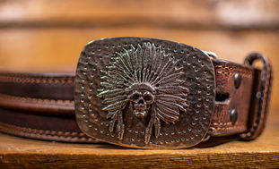 custom cast belt buckle