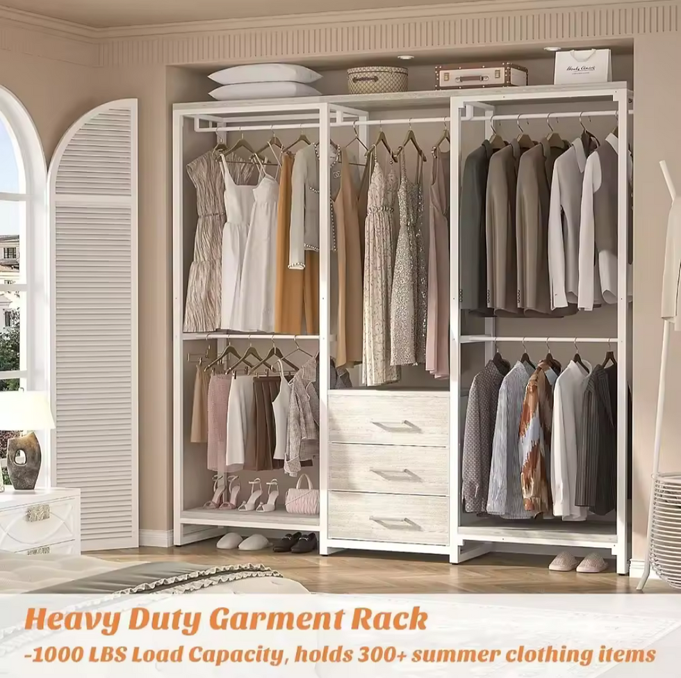 Thumbnail: Heavy duty garment closet organizer with drawers 
