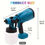 Thumbnail: [Electric Paint Sprayer] 2 Battery Electric Airless HVLP Spray Gun - High Pressu