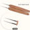Thumbnail: 3pcs/set Dreadlock Crochet Hooks - 0.5mm, 0.75mm Sizes - Perfect For Crafting Dr