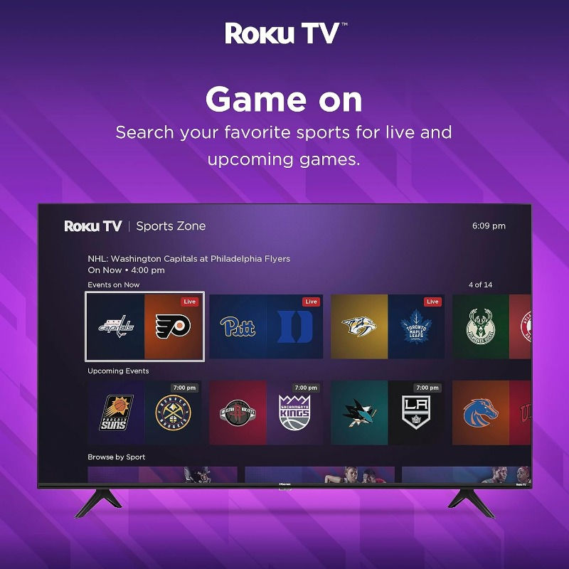 Thumbnail: 65-Inch Class 4K UHD Smart Roku TV with Alexa Compatibility, R6 Series Dolby HDR