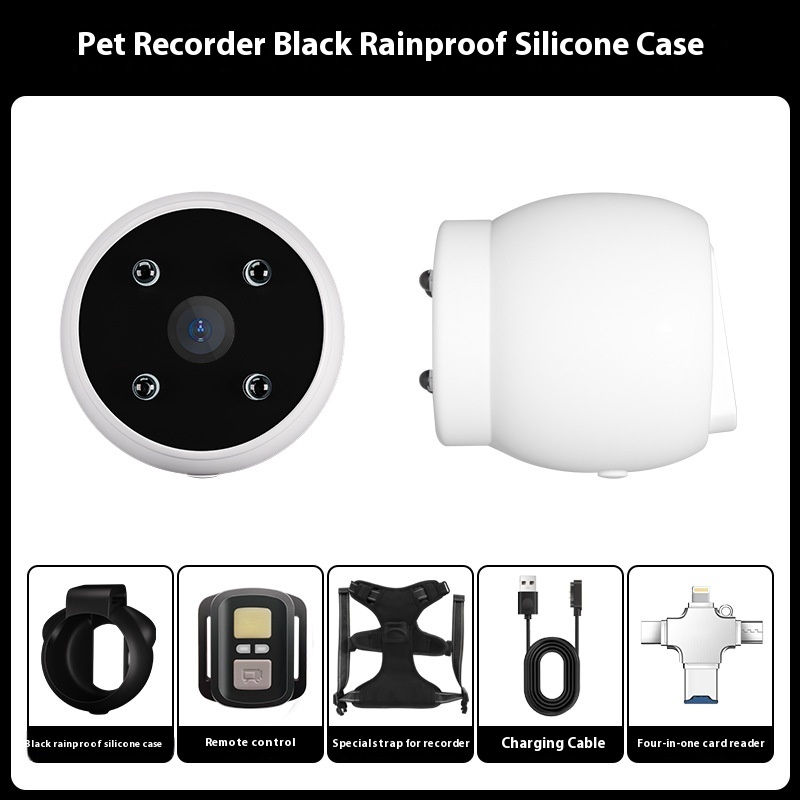 Thumbnail: Pets Recorder Tracker Collar with Motion Viewing Angle Recording Camera Action