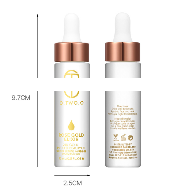 Thumbnail: 24k Rose Gold Anti-aging Elixir Skin Foundation Moisturizing Face Oil
