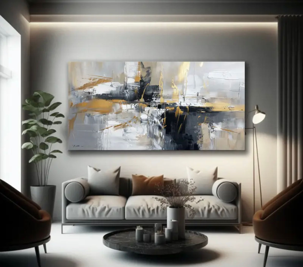 Modern style abstract art for luxury homes / airbnb