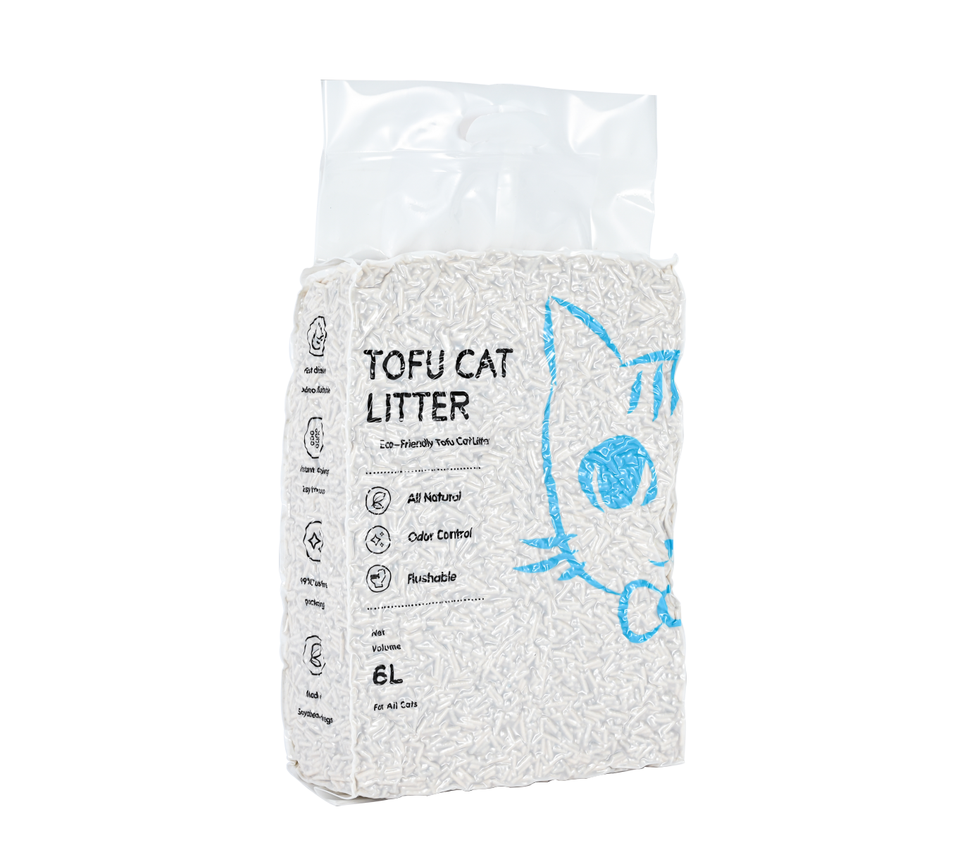Tofu Cat Litter 6L All Natural Eco-Friendly Dust Free