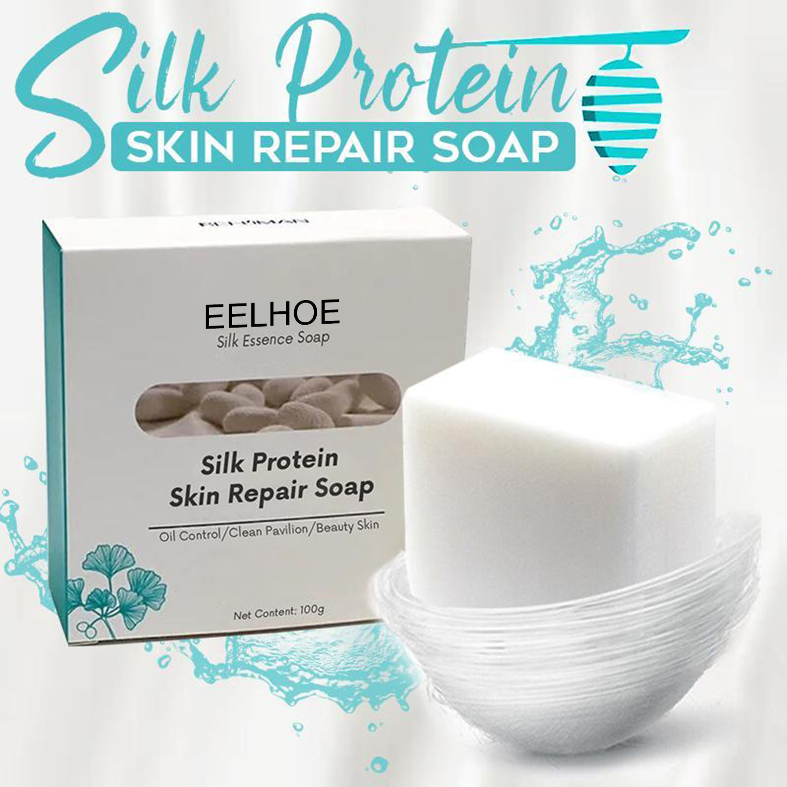 Natural Handmade Goat Milk Cleansing Silk Protein Skin Repair Soap