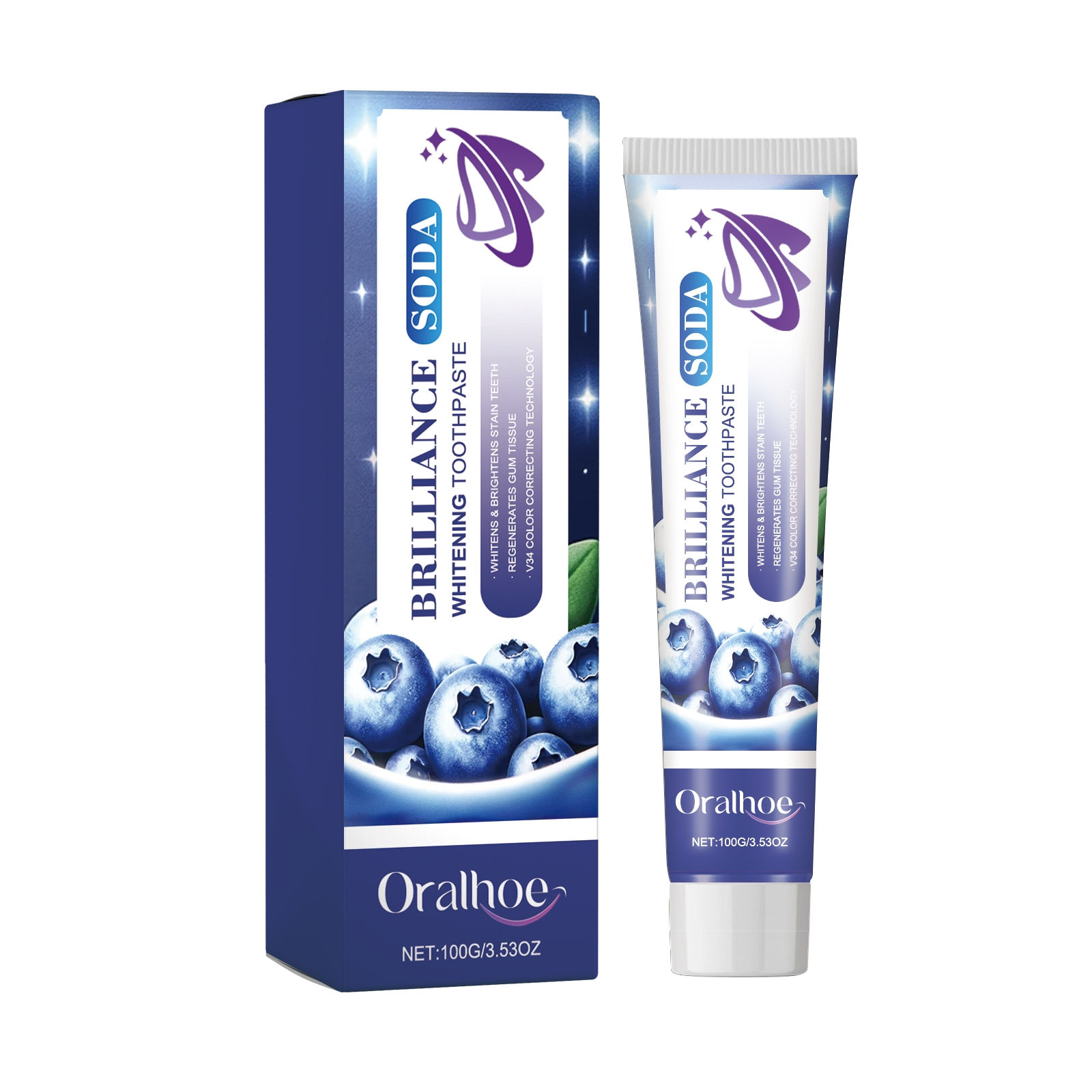 blueberry purple Whitening Toothpaste