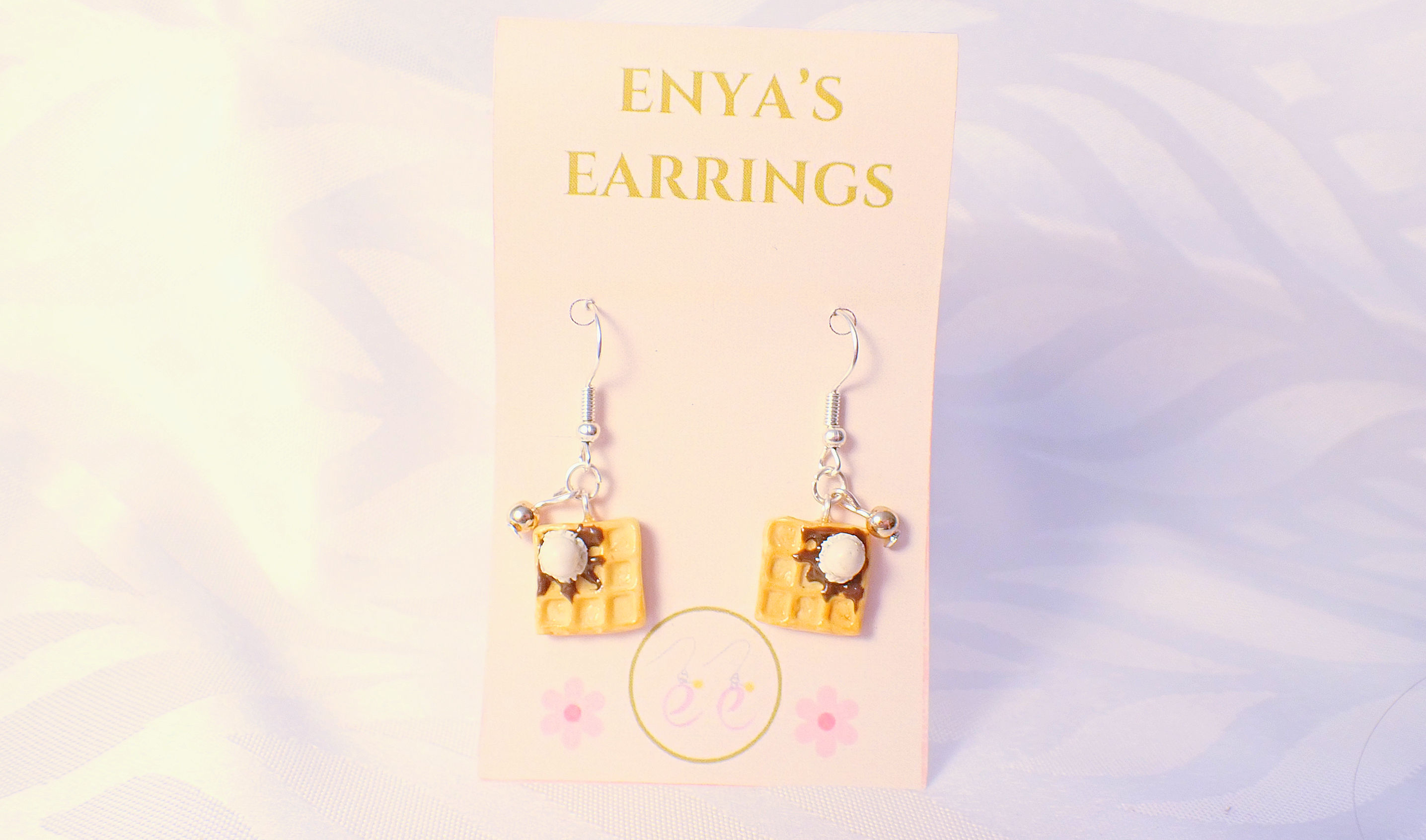 waffles with ice cream topping