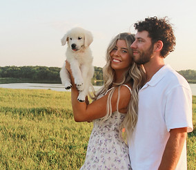 photo shoot with new pup
