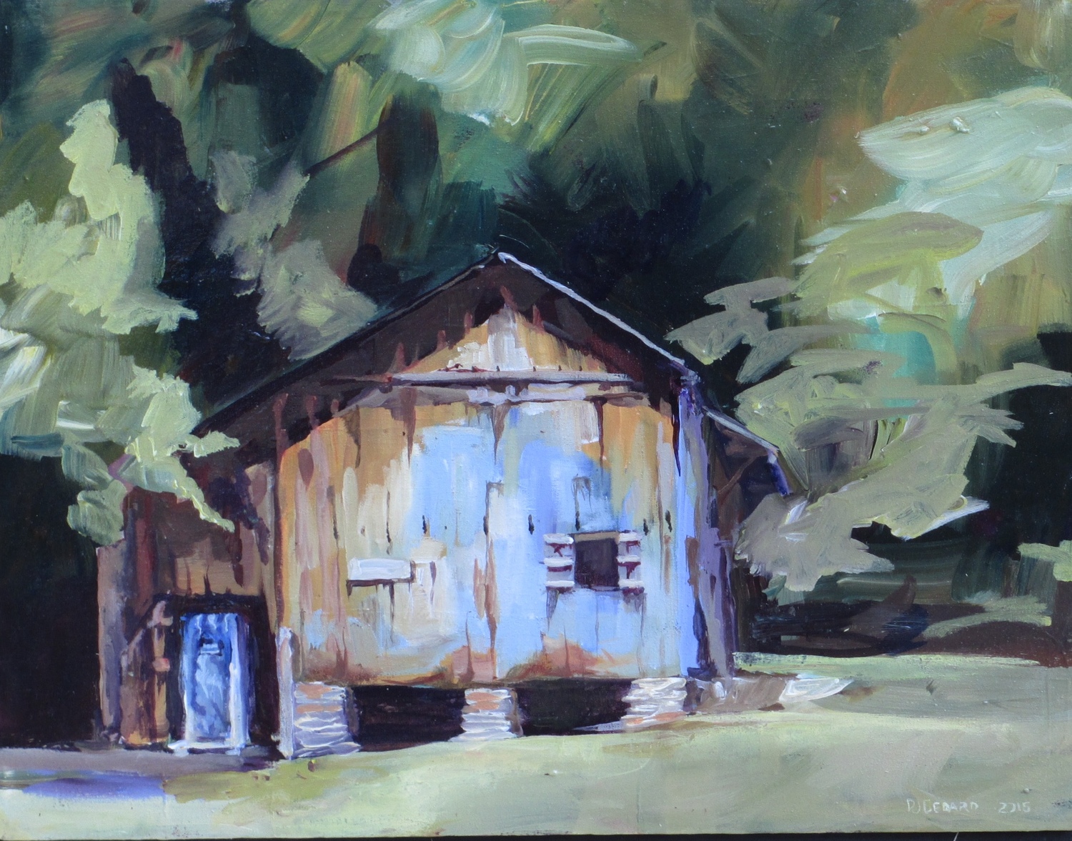 Blue Barn Next to Ozone Ziplines