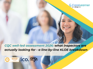CQC well-led assessment