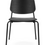 Thumbnail: Black chair with a minimalist design against a white background.