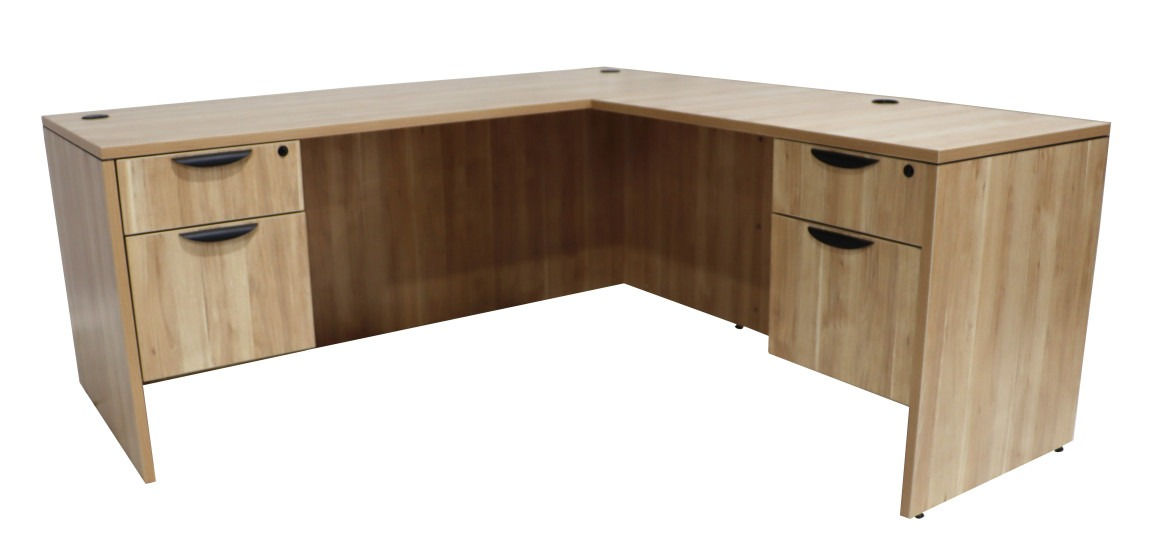 L Shape Desk with 2 files