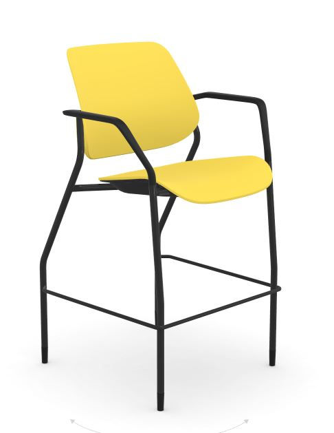Thumbnail: Cavo All Plastic Stool in Yellow