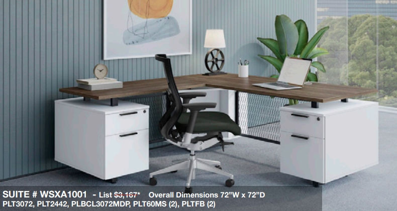 L shape Desk WS D71