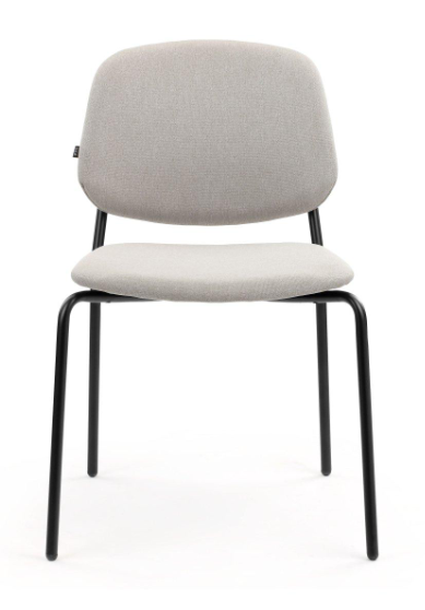 Thumbnail: Gray chair with black frame on white background; Platform Chair.