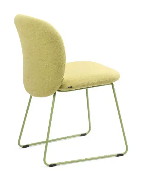 Thumbnail: Yellow chair with green legs. Modern Platform Chair featured on white background.
