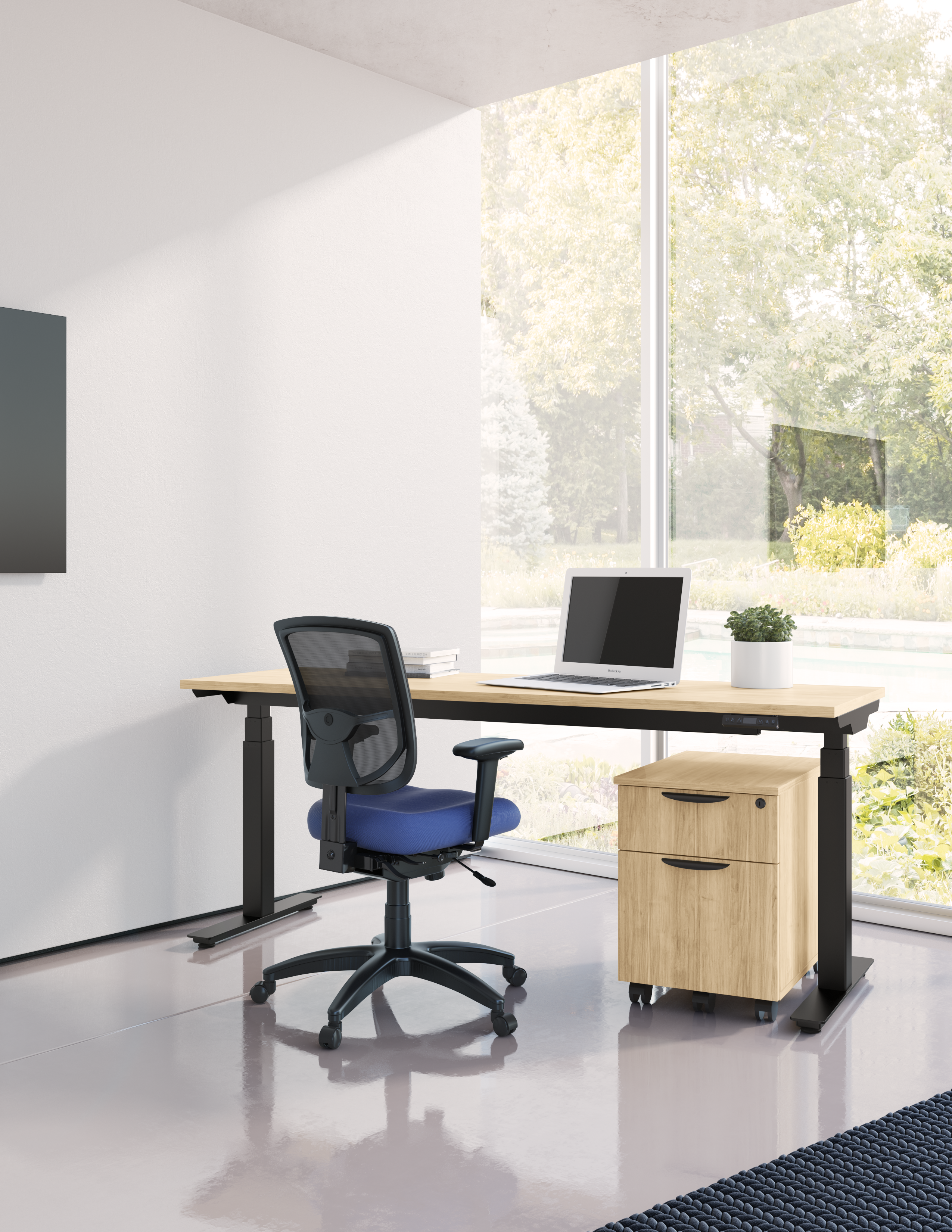  66" x 30" Adjustable Desk (no File)