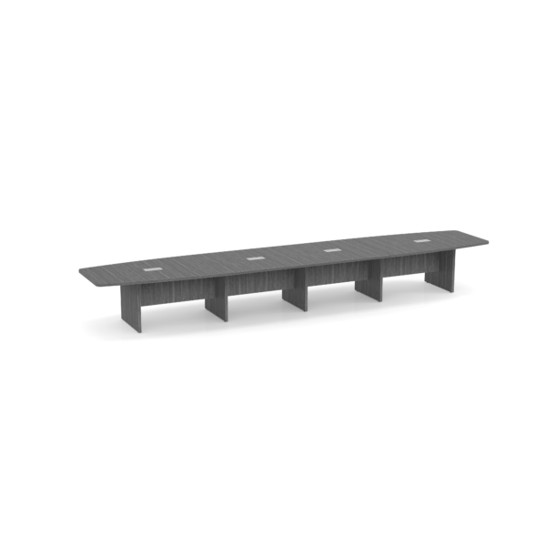 Thumbnail: 20-ft Boat Shaped Conference Table slat base 5