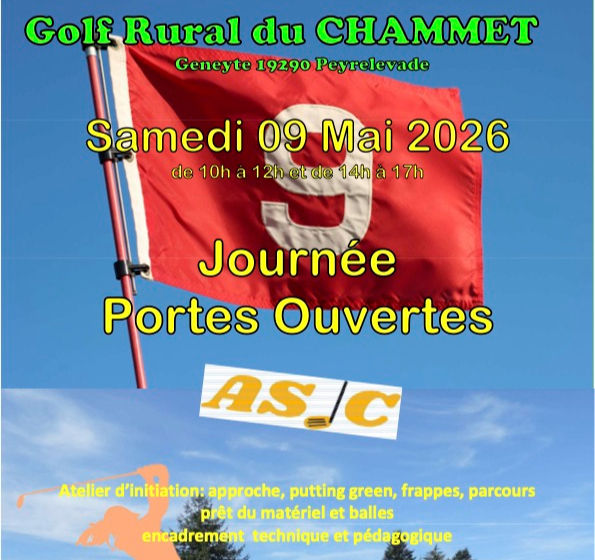 Journée Portes Ouvertes samedi 9 mai 2026 (Golf du Chammet)