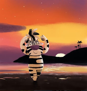 Animal Character Art Print