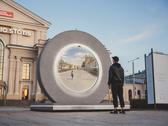 Portals exhibit connects cities globally