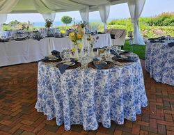 french toile guest linens