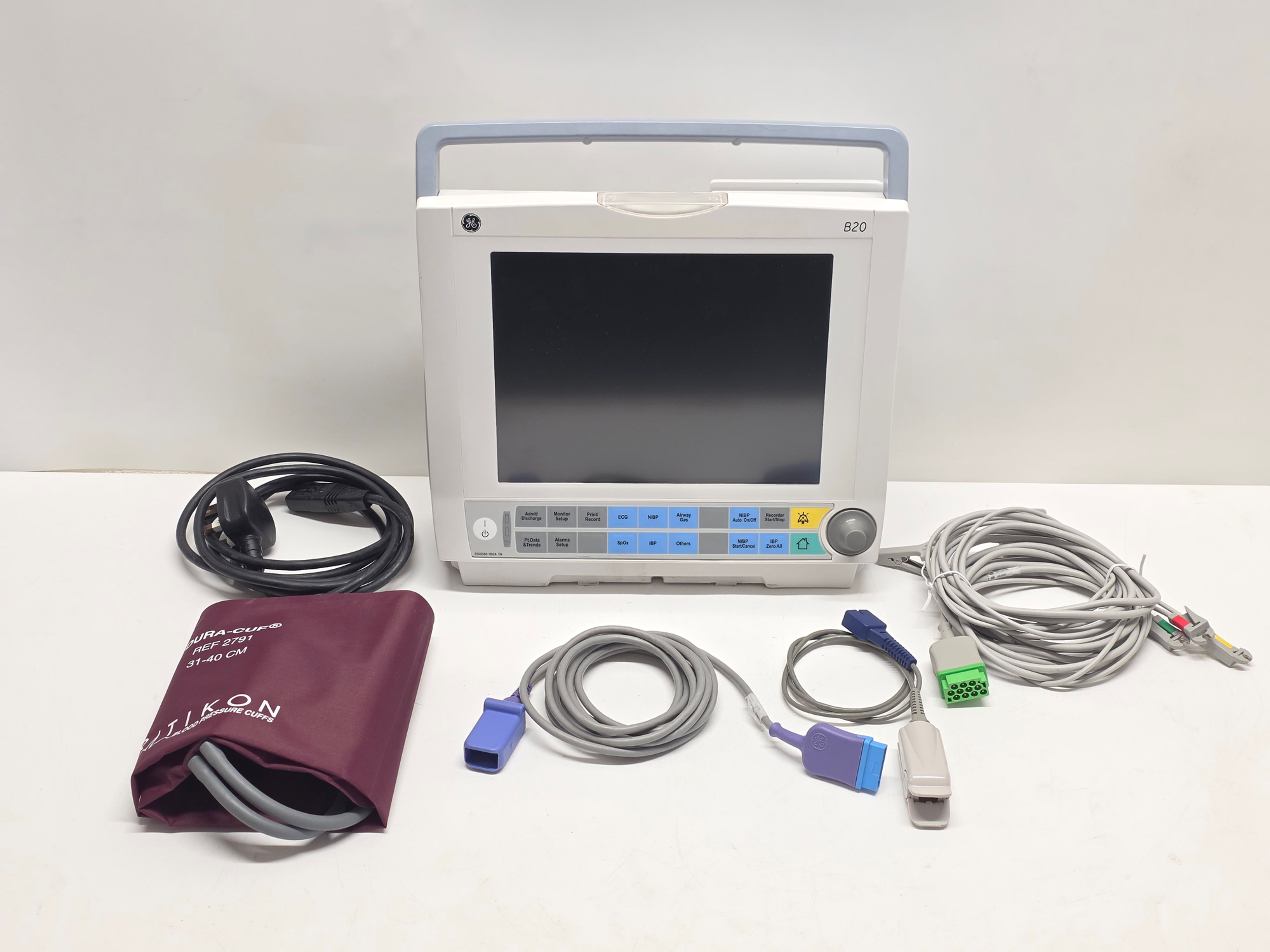 Patient Monitor GE B20 with SpO2,NIPB,ECG Options Bedside Monitoring