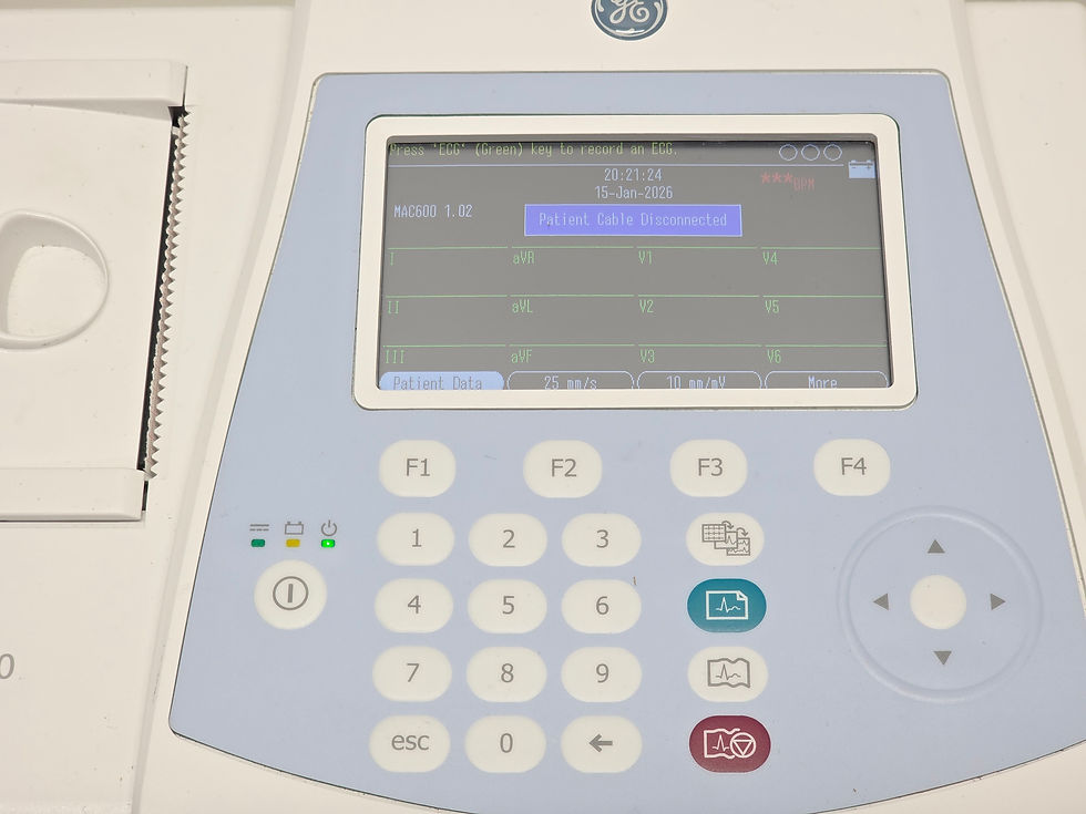 Thumbnail: GE MAC 600 ECG Machine ECG Printer 12 Leads with Leads