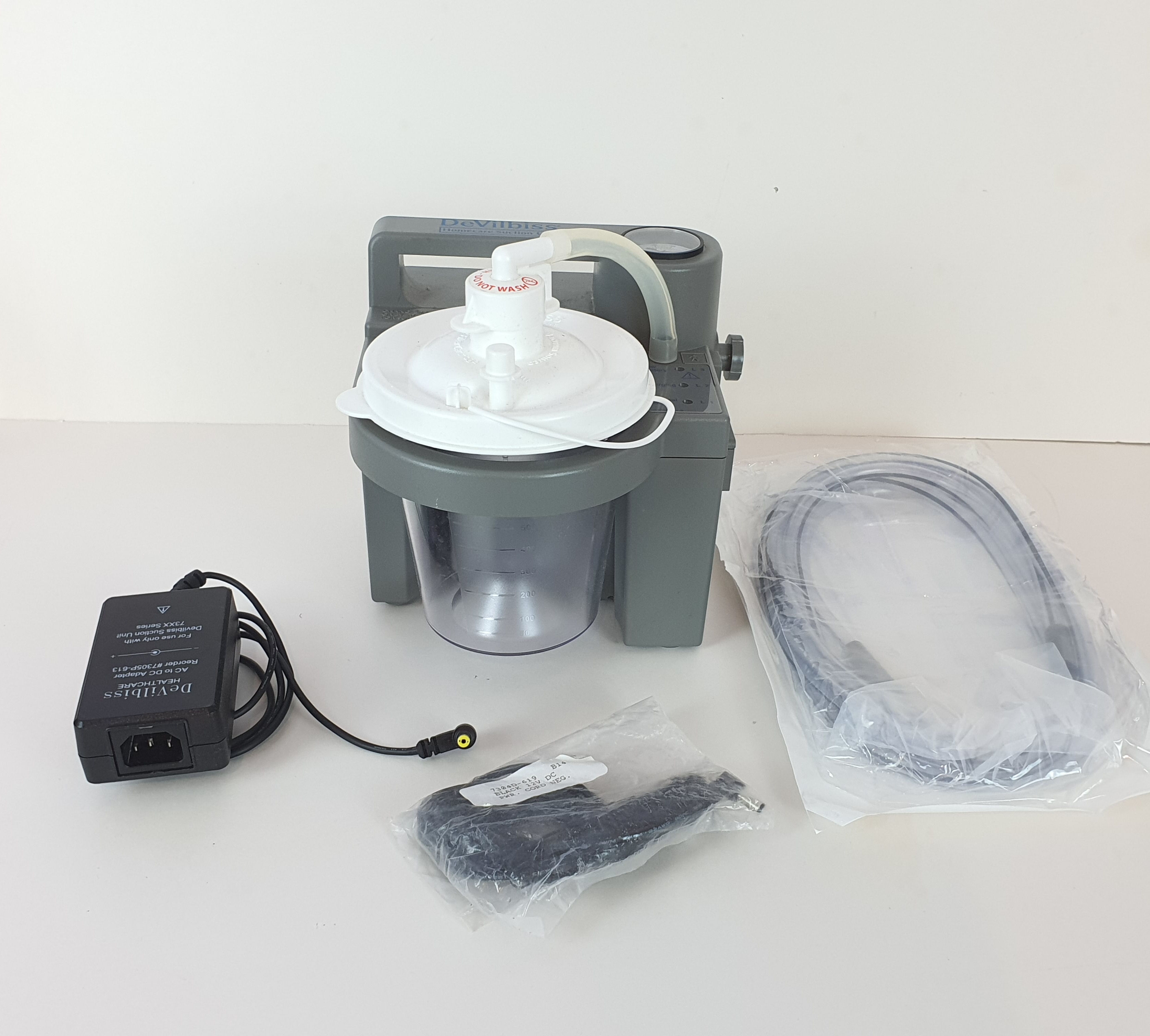 Suction Pump Devilbiss Vacu Aide Suction Unit 7305P-U+800ml Jar+Charger+Tubing