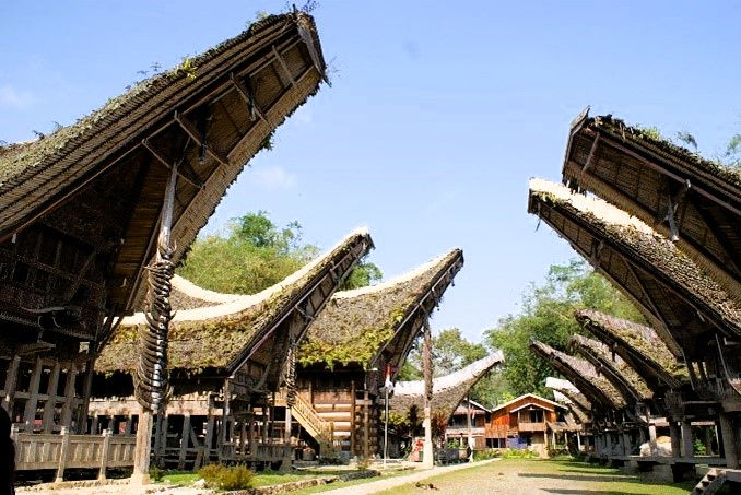Tongkonan, Toraja, Sulawesi, Indonesien