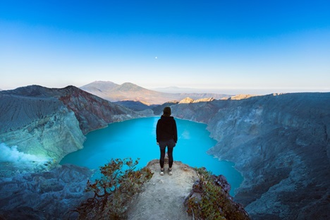 Ijen-kratern, Java, Indonesien