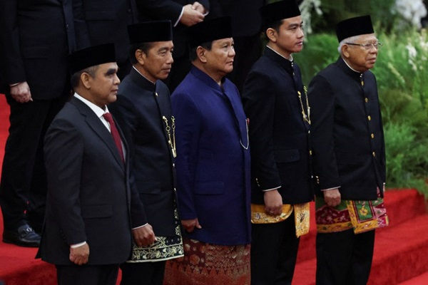 Indonesiens talman, nya och före detta presidenter och vicepresidenter