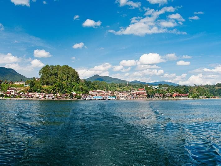 Toba-sjön, Sumatra, Indonesien