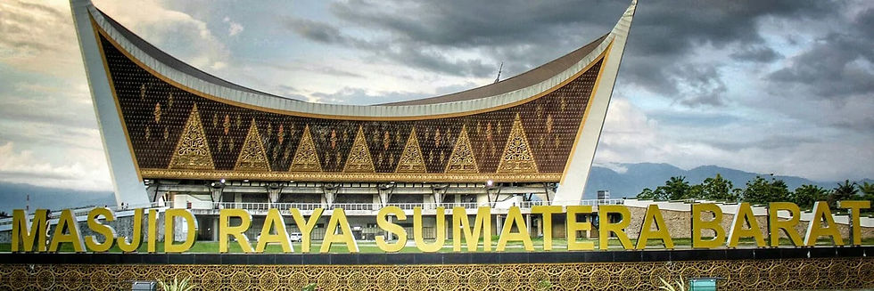 Grand Mosque, Västyra Sumatra, Indonesien