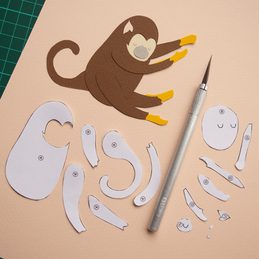 mono tití, plantas, infantil, hojas, flores, ramas, naturaleza, Papel canson, papel, canson paper, papeles arte, papel Fabriano, paper craft, cut out, papel, ilustración, cortar y pegar, paper, paper art, paper artist, paper cut, artist, paper cut art, paper love, paper illustration, ilustración infantil, handmade, hand cut paper, Maria Ponce, tijeras, colores, cortador, papeles especiales