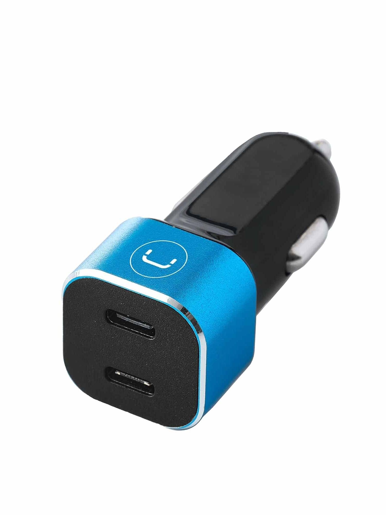 12-24V Dual Port Car Fast Charger with USB A & C