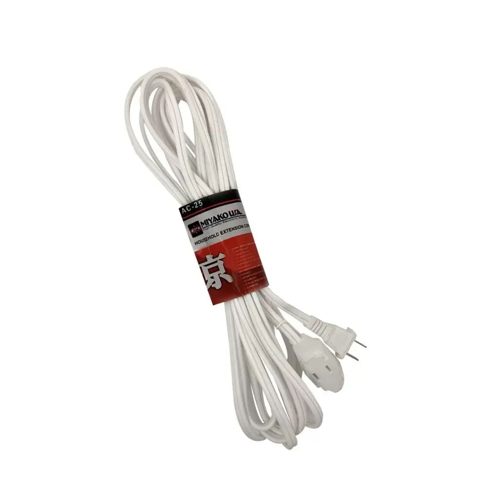 25FT Single Three-Lighted Prong with Grounded Plug