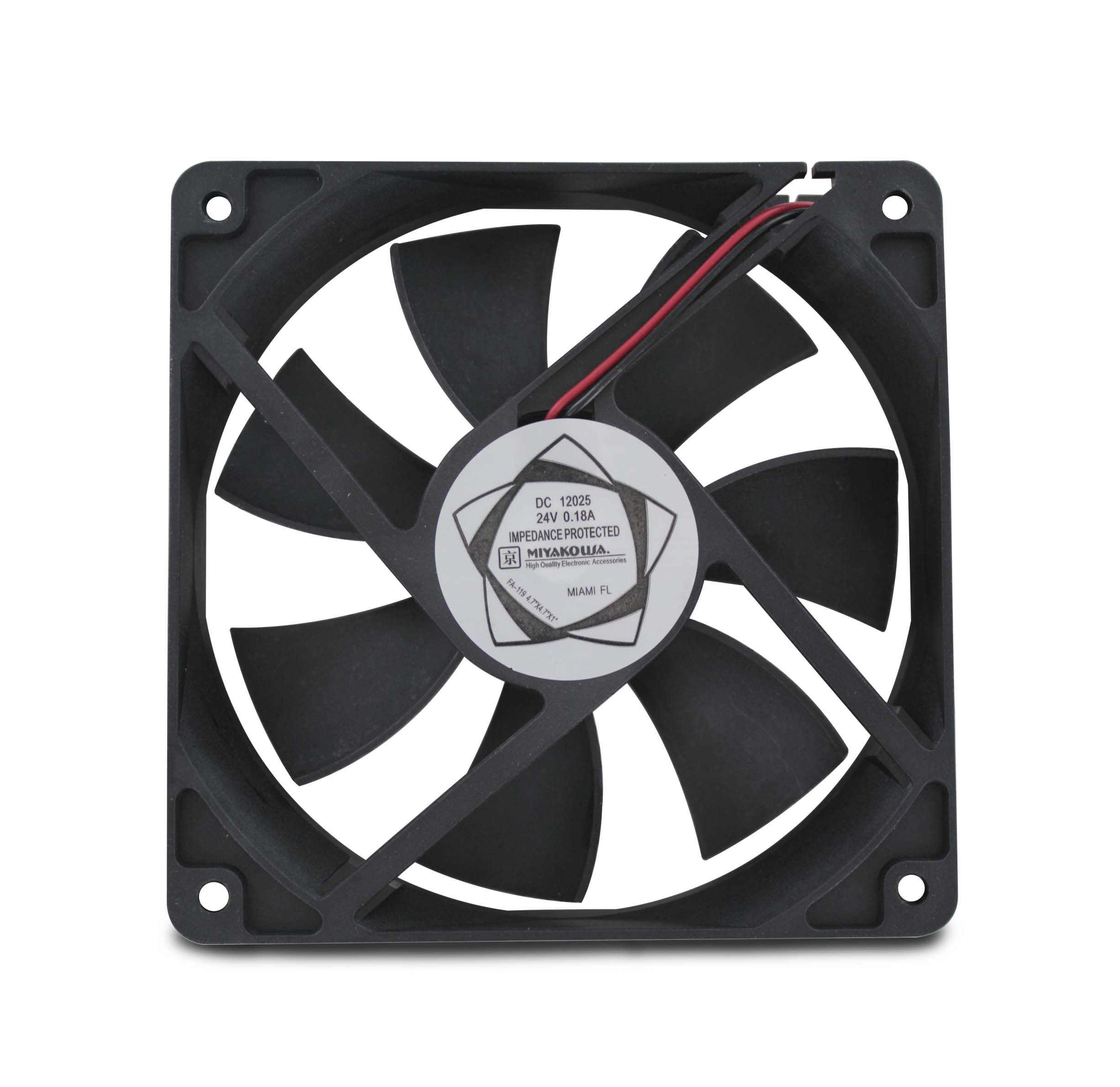 24V 0.10A 3.125x3.125" Cooling Fan