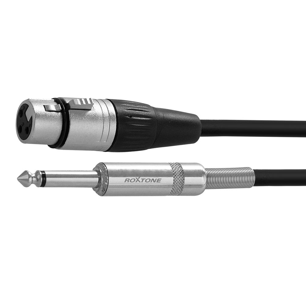 16FT XLR Female to 1/4" Mono Cable