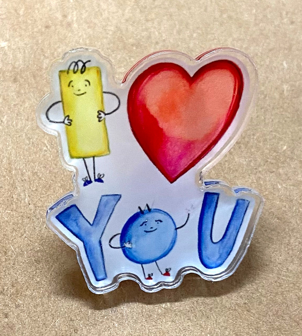 I Heart You Pin